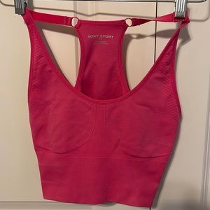 Tory Burch sport seamless adjustable long bra. Size small